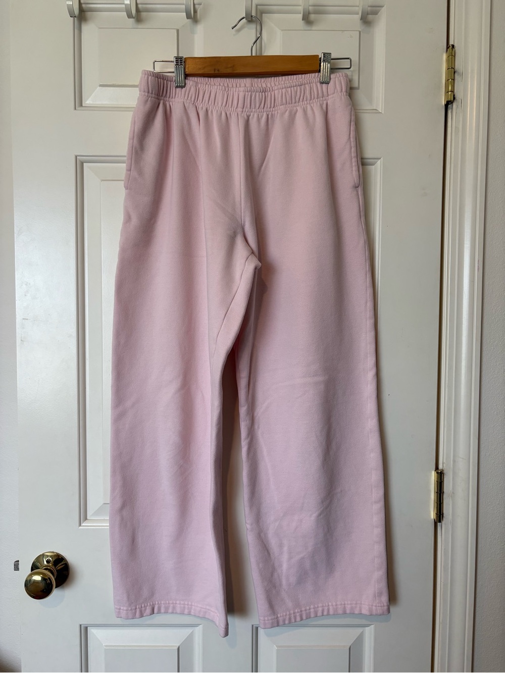 Aeropostale Light Pink Wide-Leg Sweatpants